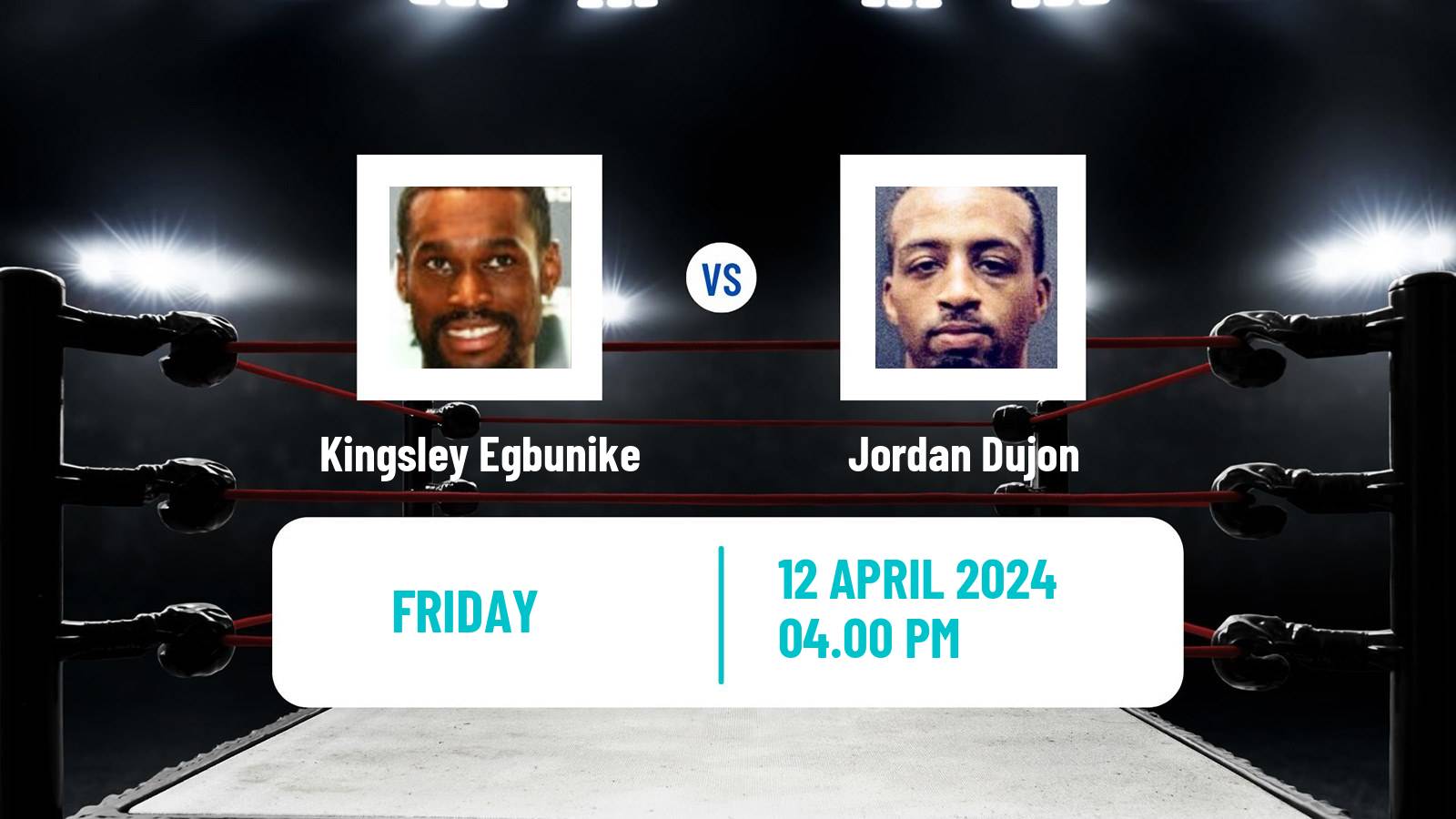 Boxing Super Welterweight Bbbofc Southern Area Title Men Kingsley Egbunike - Jordan Dujon