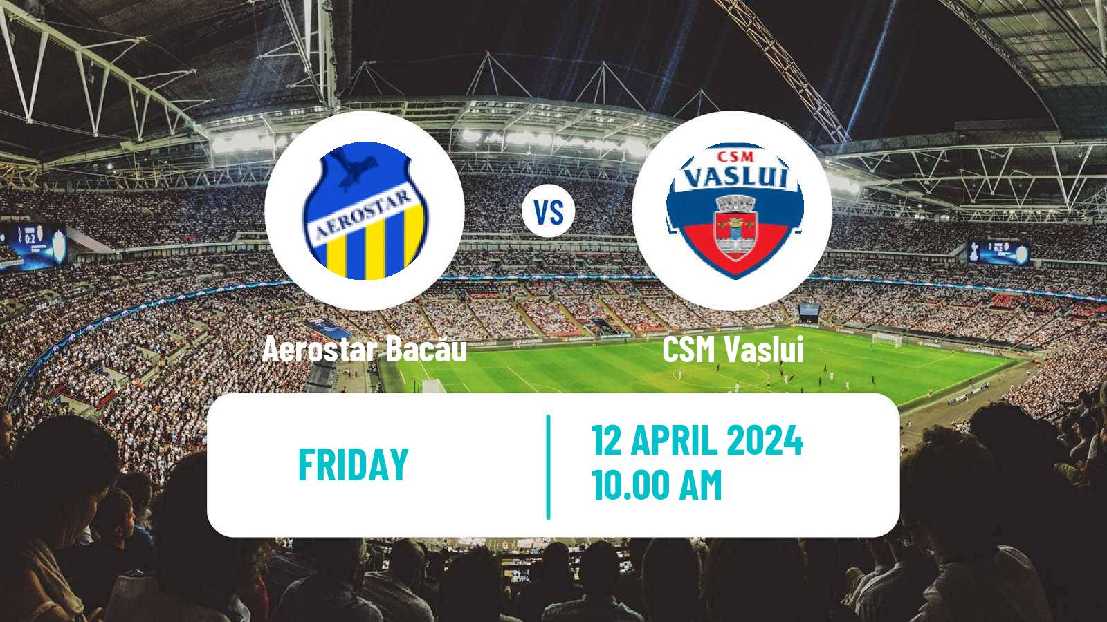 Soccer Romanian Liga 3 - Seria 1 Aerostar Bacău - CSM Vaslui