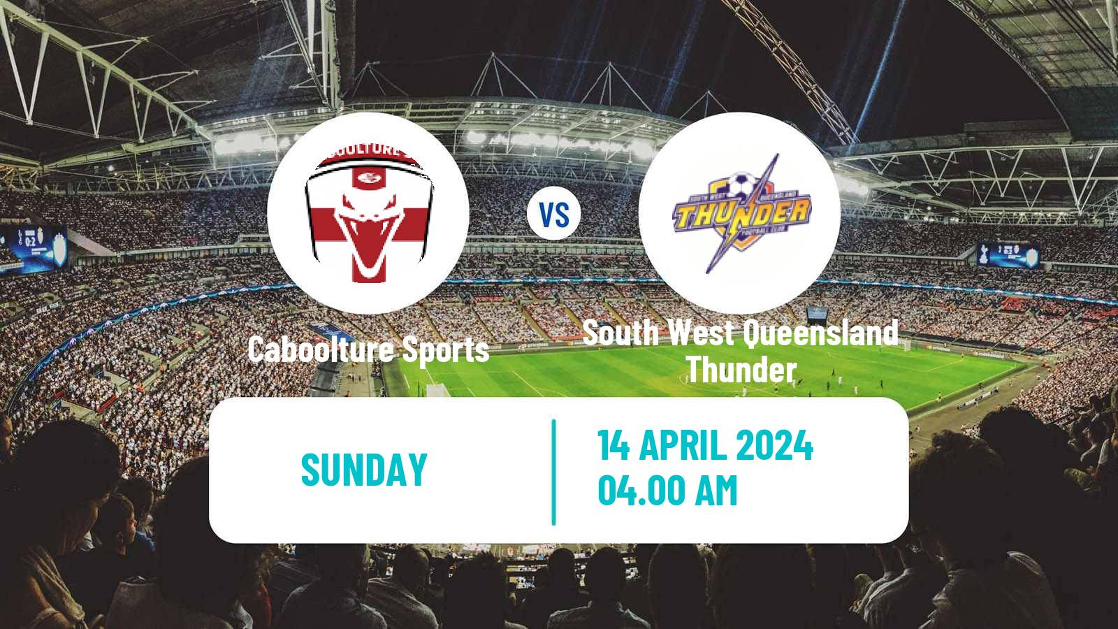Soccer Australian Queensland Premier League Caboolture Sports - South West Queensland Thunder