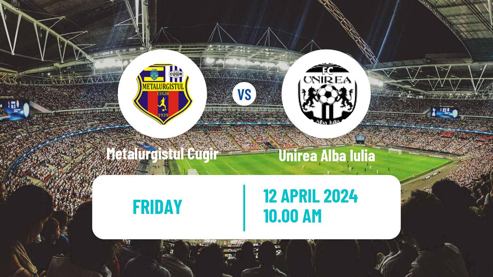 Soccer Romanian Liga 3 - Seria 9 Metalurgistul Cugir - Unirea Alba Iulia