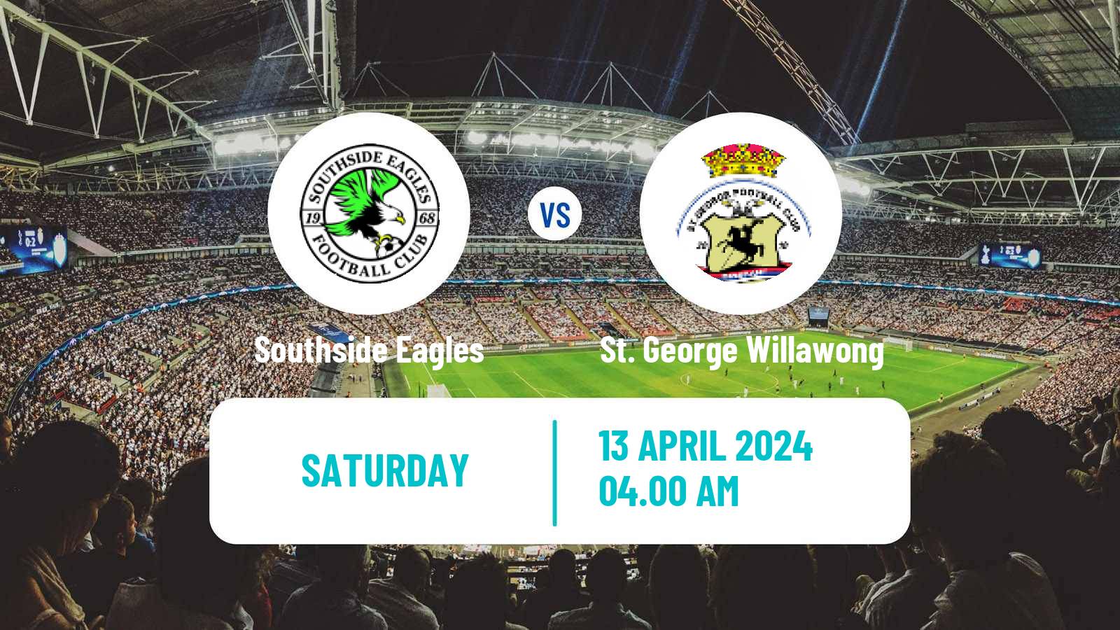 Soccer Australian Queensland Premier League Southside Eagles - St. George Willawong