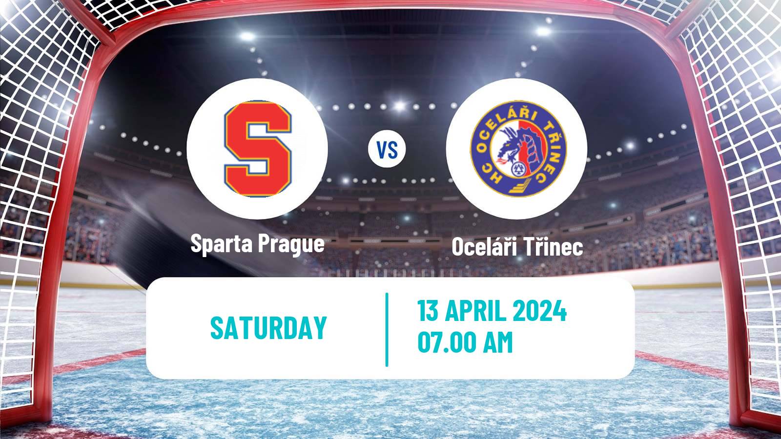 Hockey Czech Extraliga Sparta Prague - Oceláři Třinec