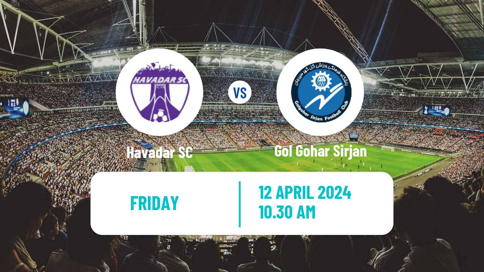 Soccer Iran Pro League Havadar - Gol Gohar Sirjan