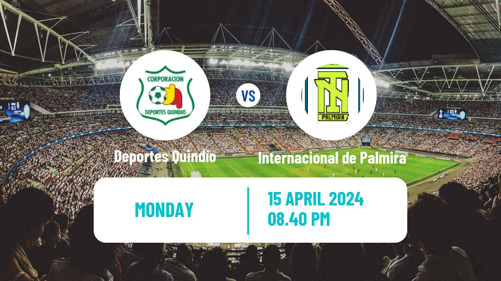 Soccer Colombian Primera B Deportes Quindío - Internacional de Palmira