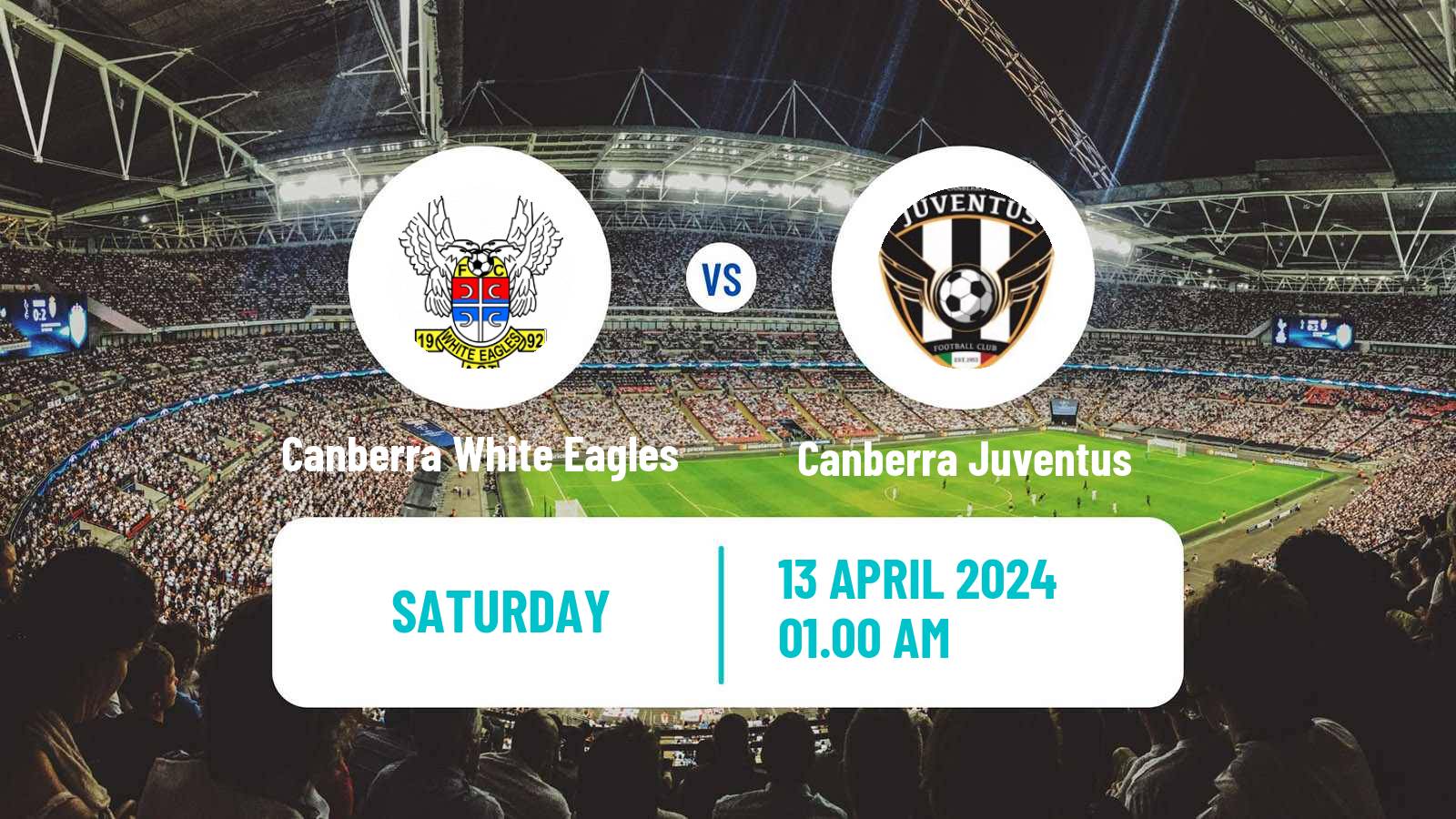 Soccer Australian Capital Premier League Canberra White Eagles - Canberra Juventus