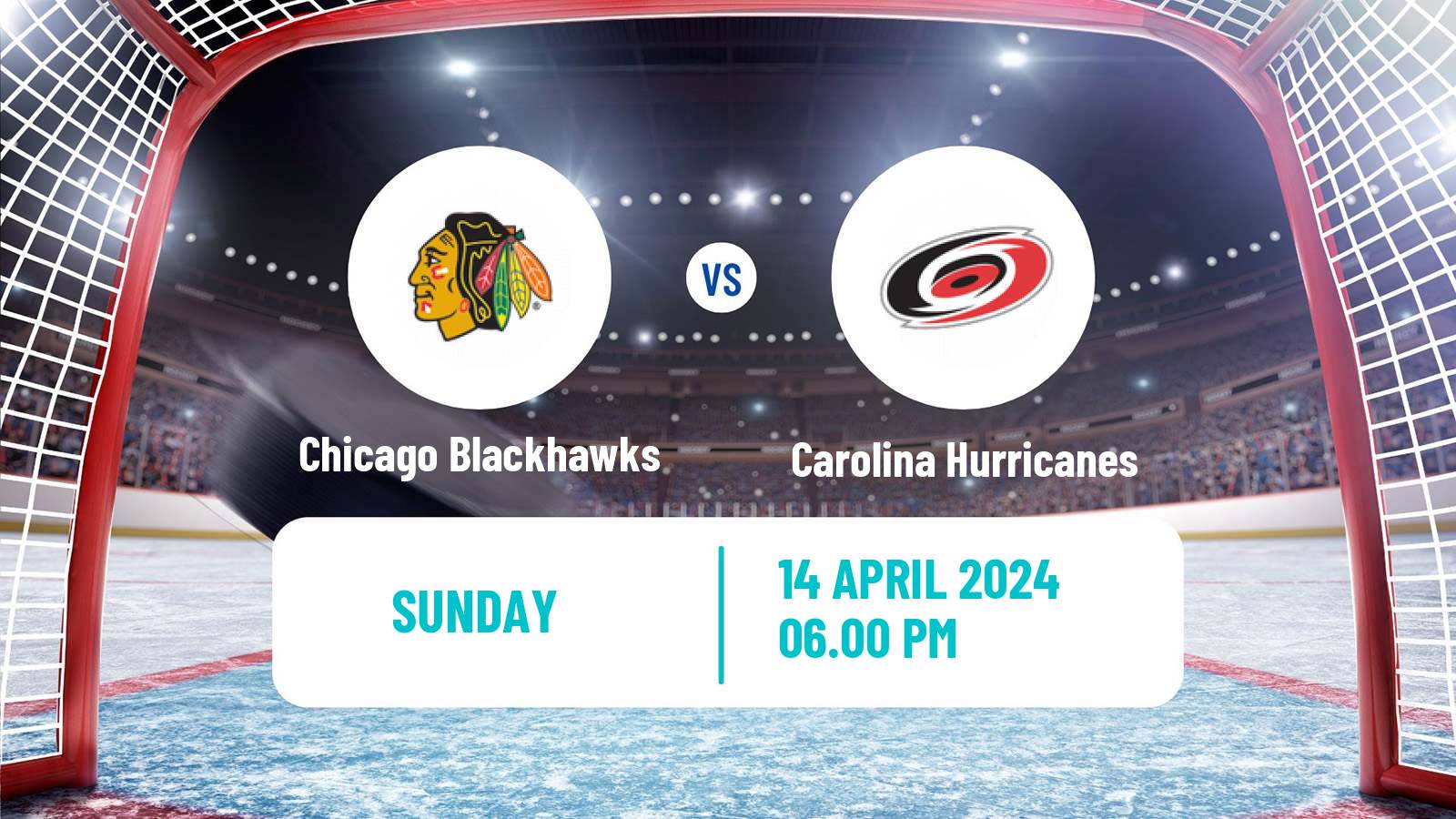 Hockey NHL Chicago Blackhawks - Carolina Hurricanes