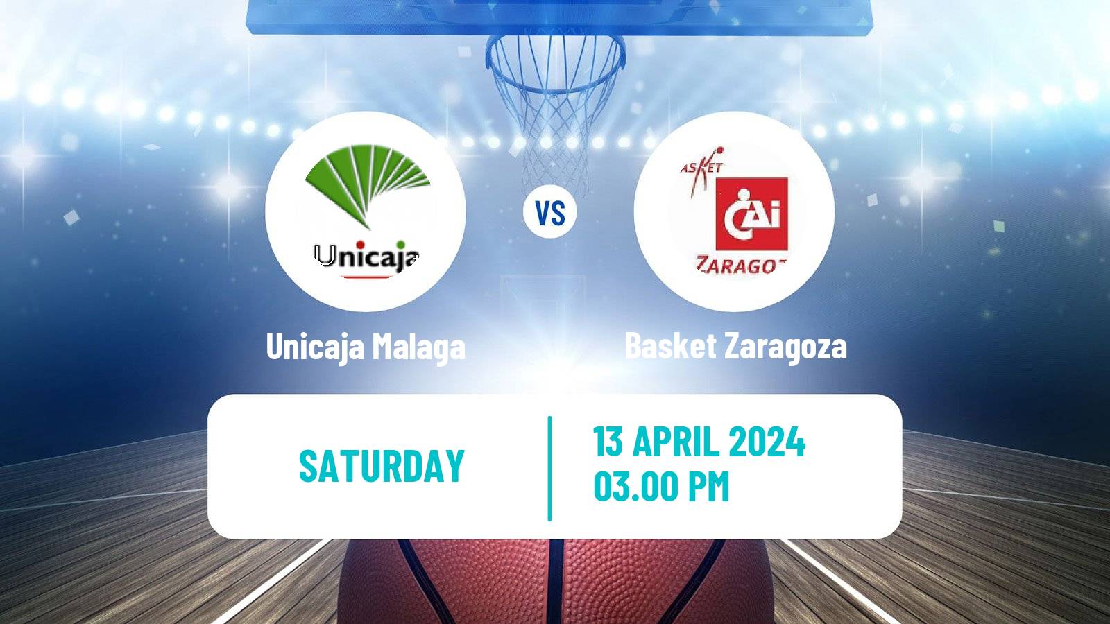 Basketball Spanish ACB League Unicaja Malaga - Basket Zaragoza