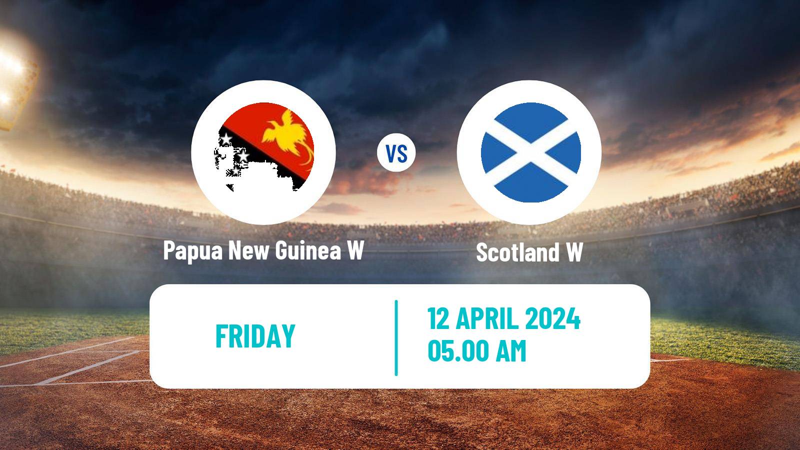 Cricket ODI Tri Series Women Papua New Guinea W - Scotland W