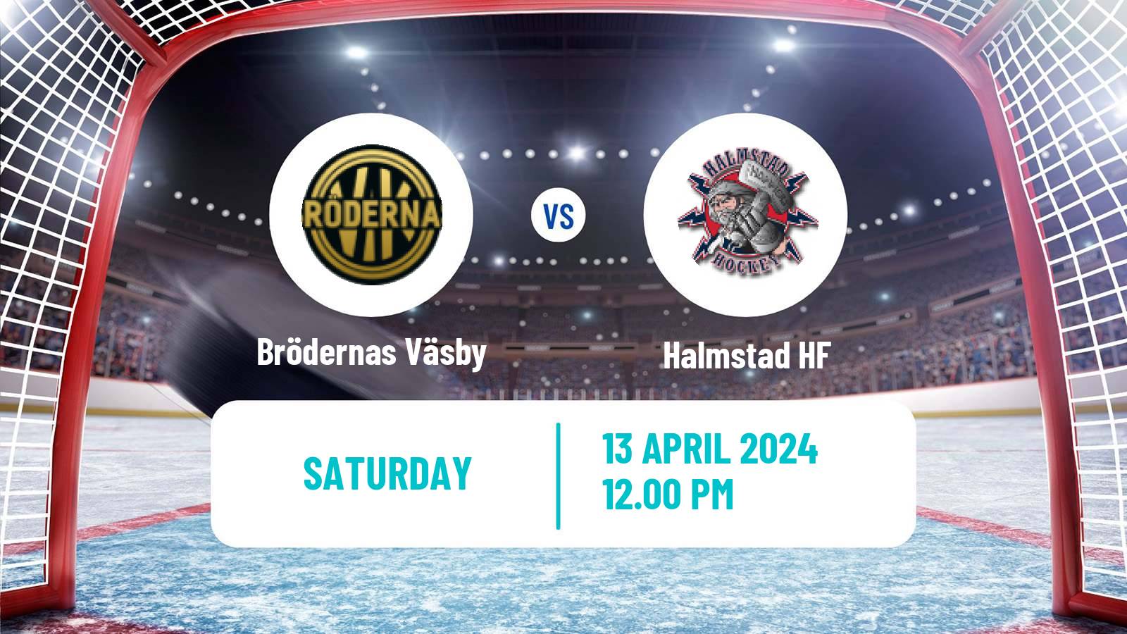 Hockey Swedish Hockey AllEttan Play Offs Brödernas Väsby - Halmstad