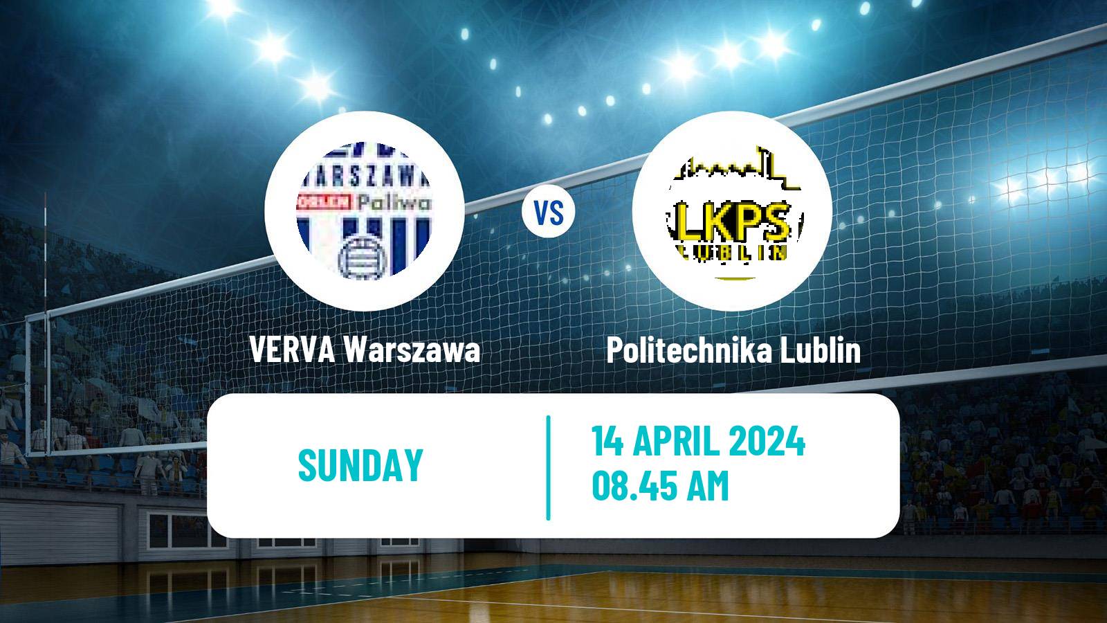 Volleyball Polish PlusLiga VERVA Warszawa - Politechnika Lublin