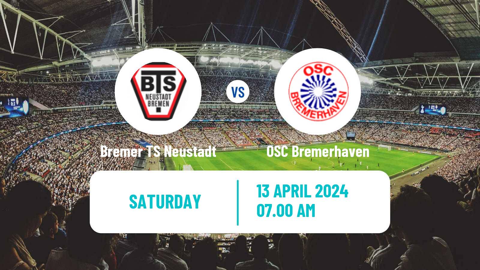 Soccer German Oberliga Bremen Bremer TS Neustadt - OSC Bremerhaven