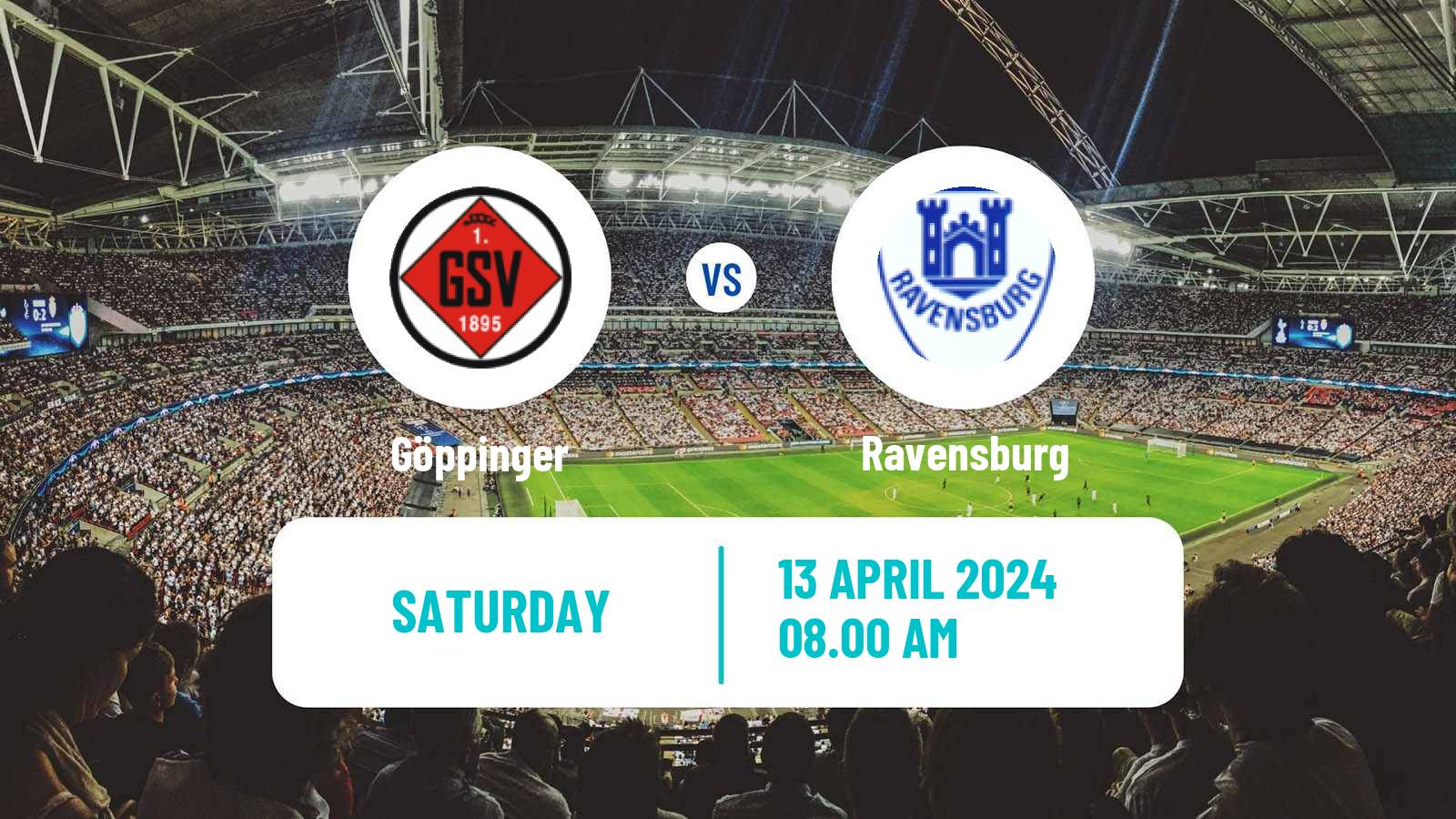 Soccer German Oberliga Baden-Württemberg Göppinger - Ravensburg