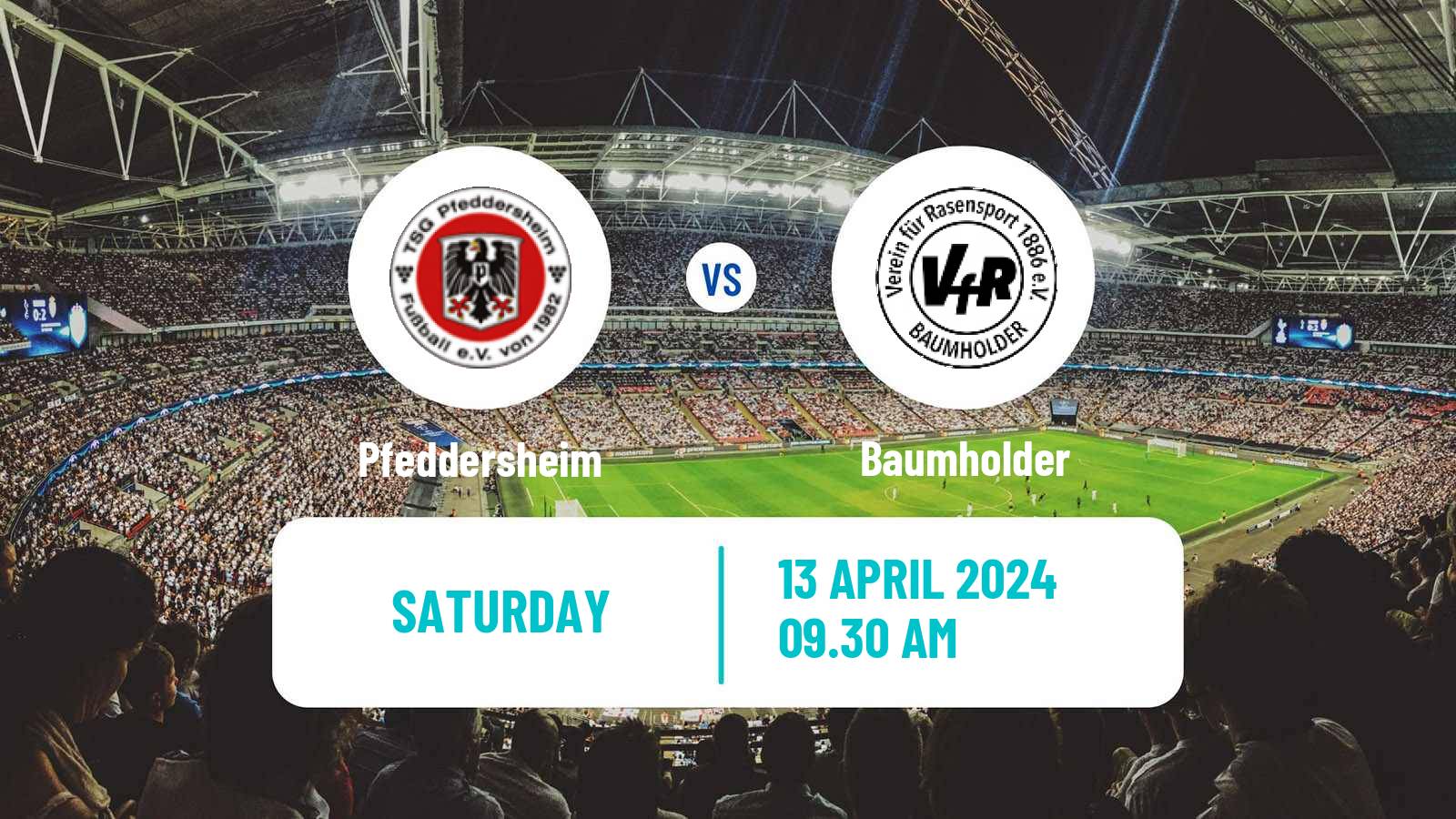 Soccer German Oberliga Rheinland-Pfalz/Saar Pfeddersheim - Baumholder