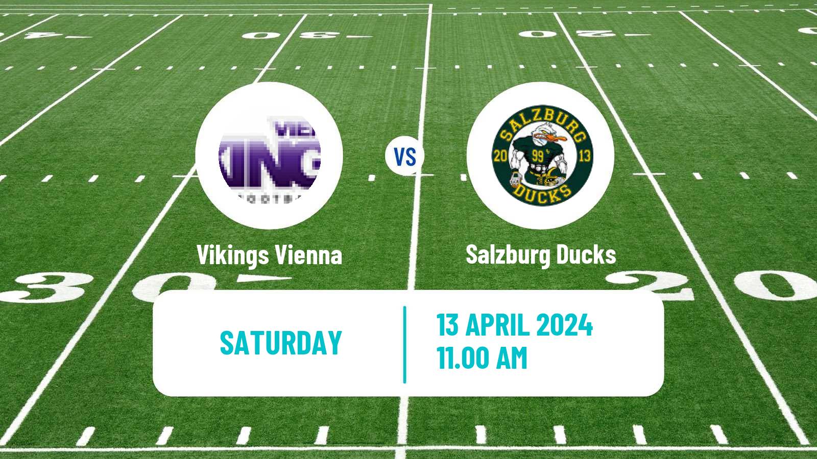 American football Austrian Football League Vikings Vienna - Salzburg Ducks