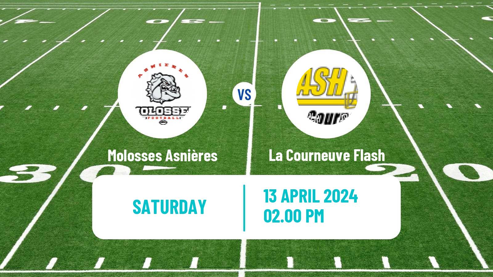 American football French Championnat Elite American Football Molosses Asnières - La Courneuve Flash