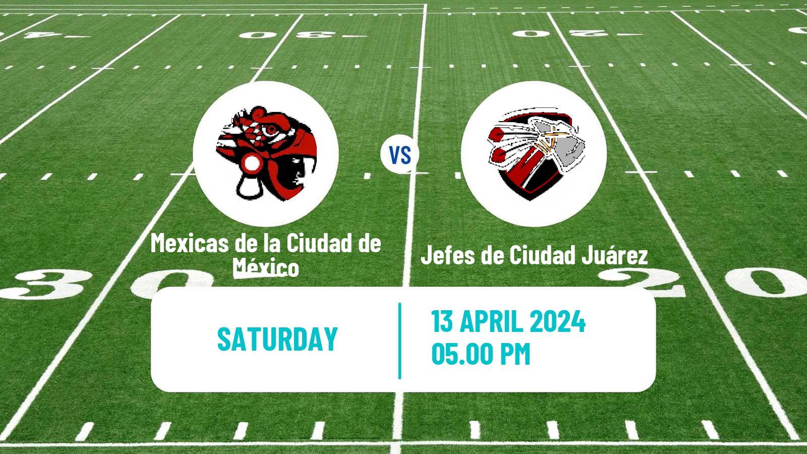 American football Mexican LFA Mexicas de la Ciudad de México - Jefes de Ciudad Juárez