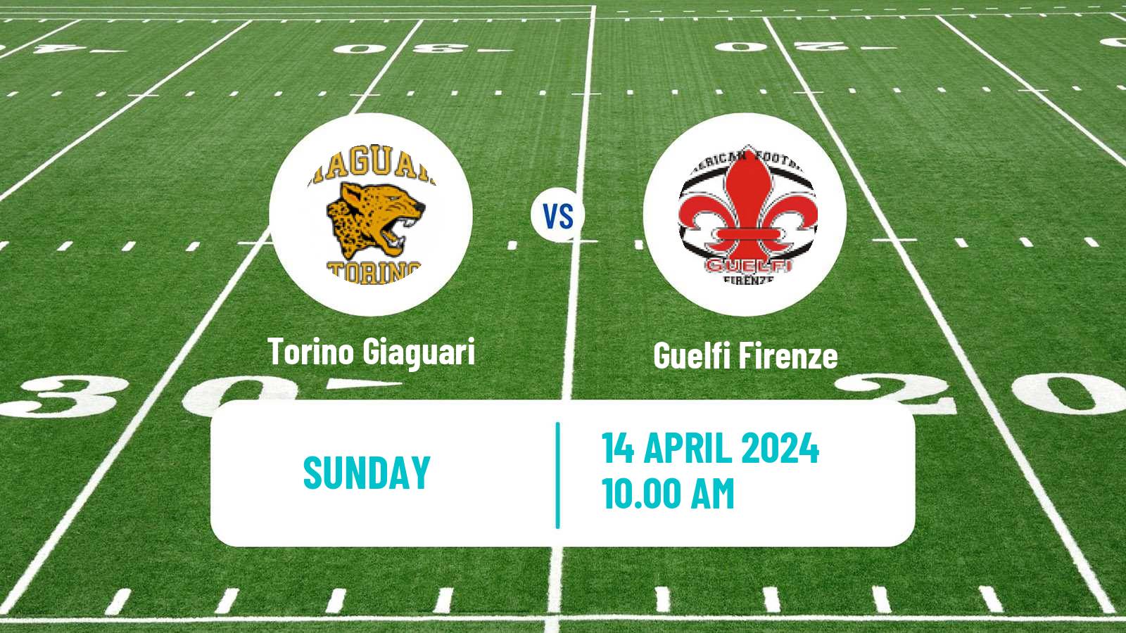 American football Italian IFL Torino Giaguari - Guelfi Firenze