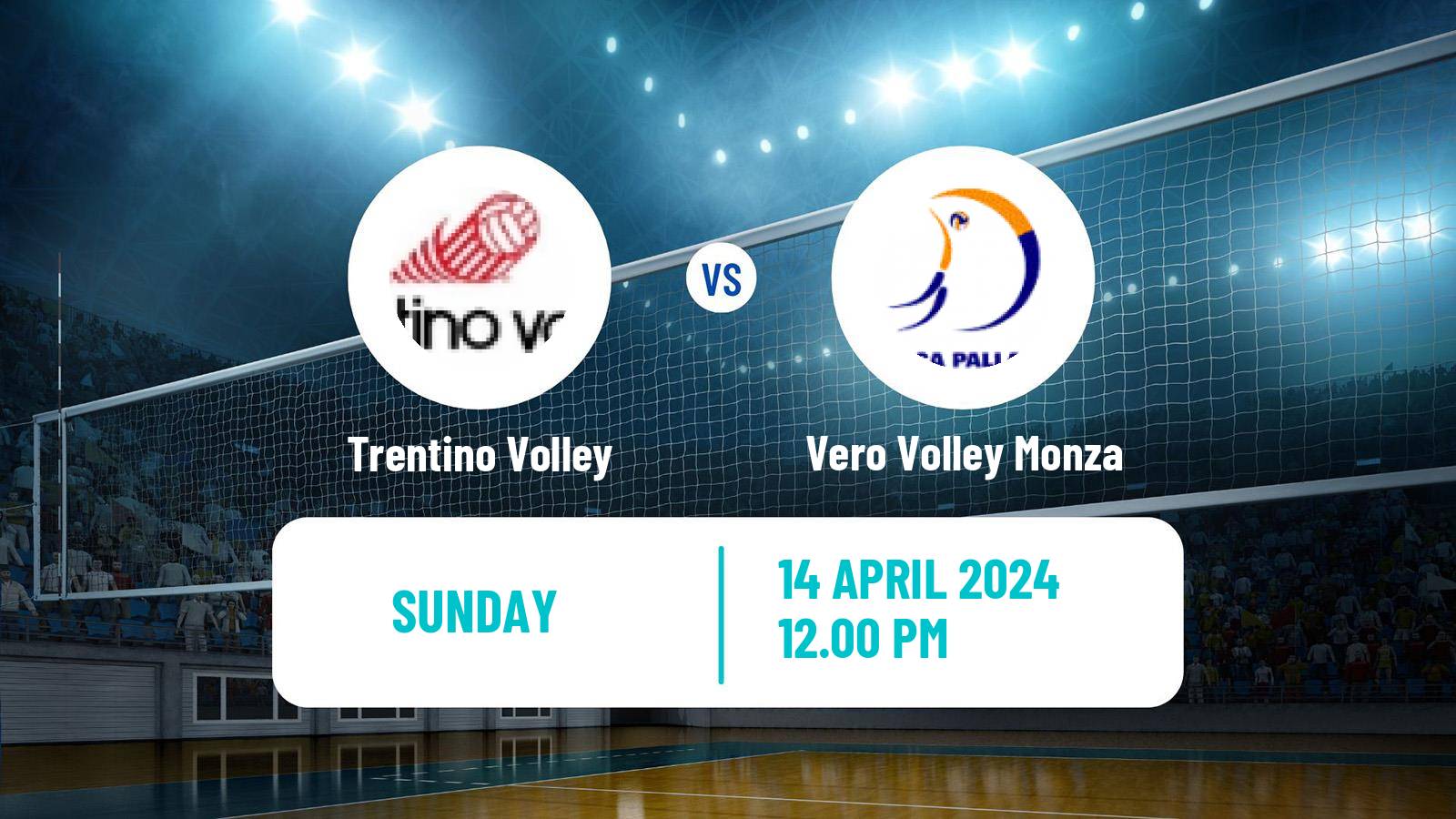 Volleyball Italian SuperLega Volleyball Trentino Volley - Vero Volley Monza