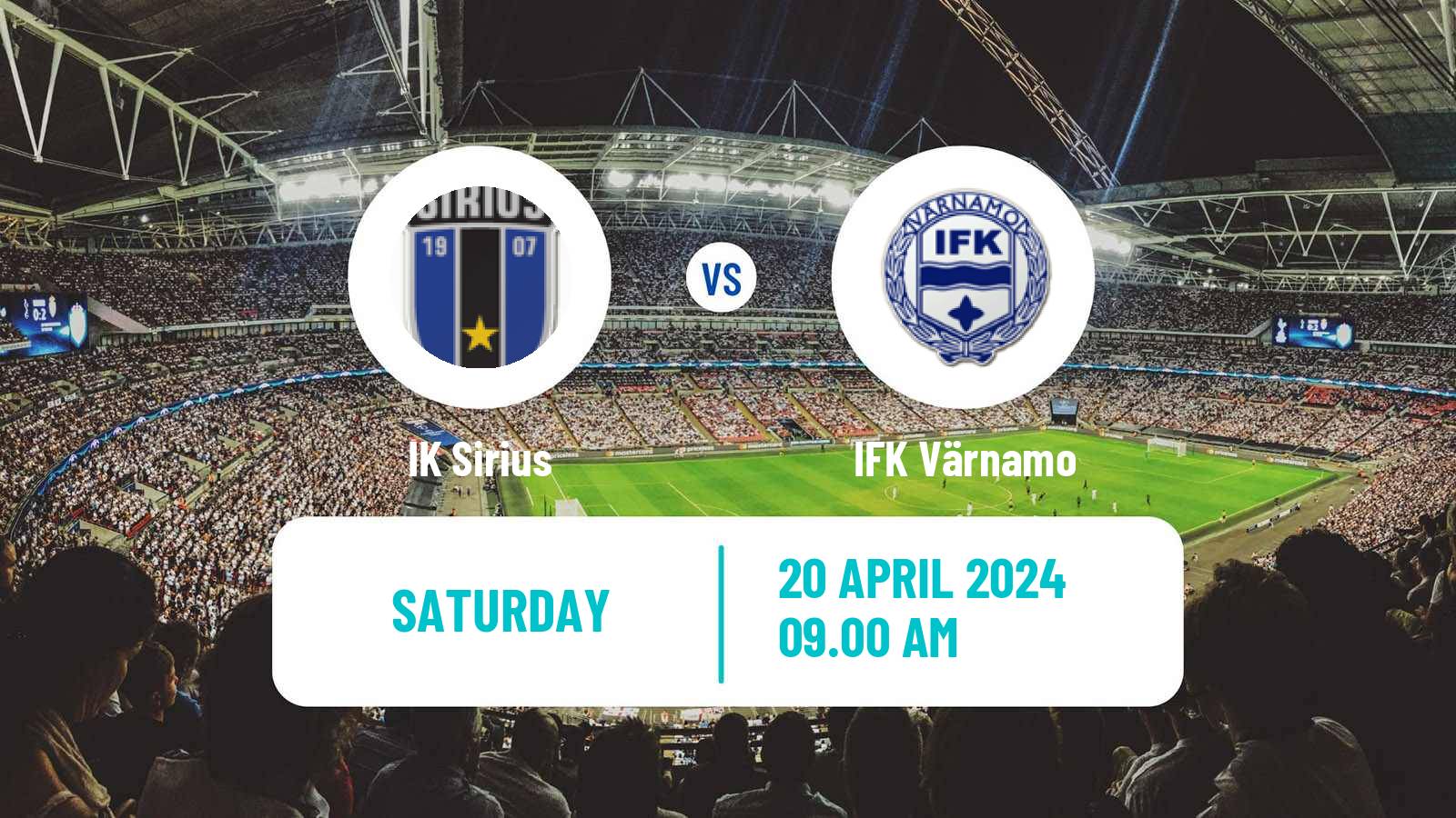 Soccer Swedish Allsvenskan Sirius - Värnamo