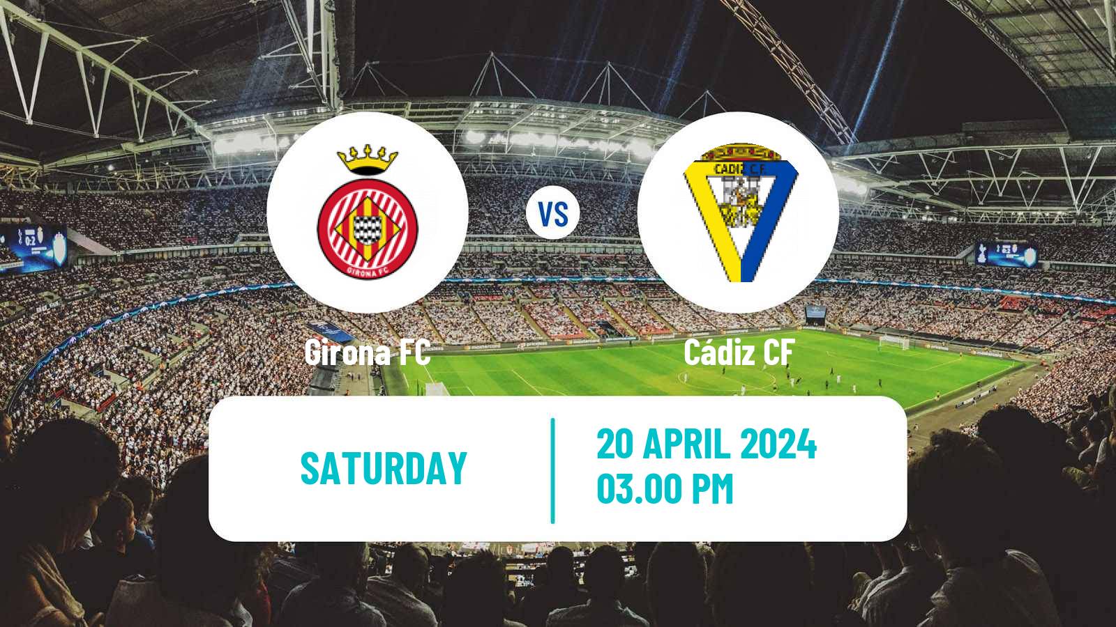 Soccer Spanish LaLiga Girona - Cádiz