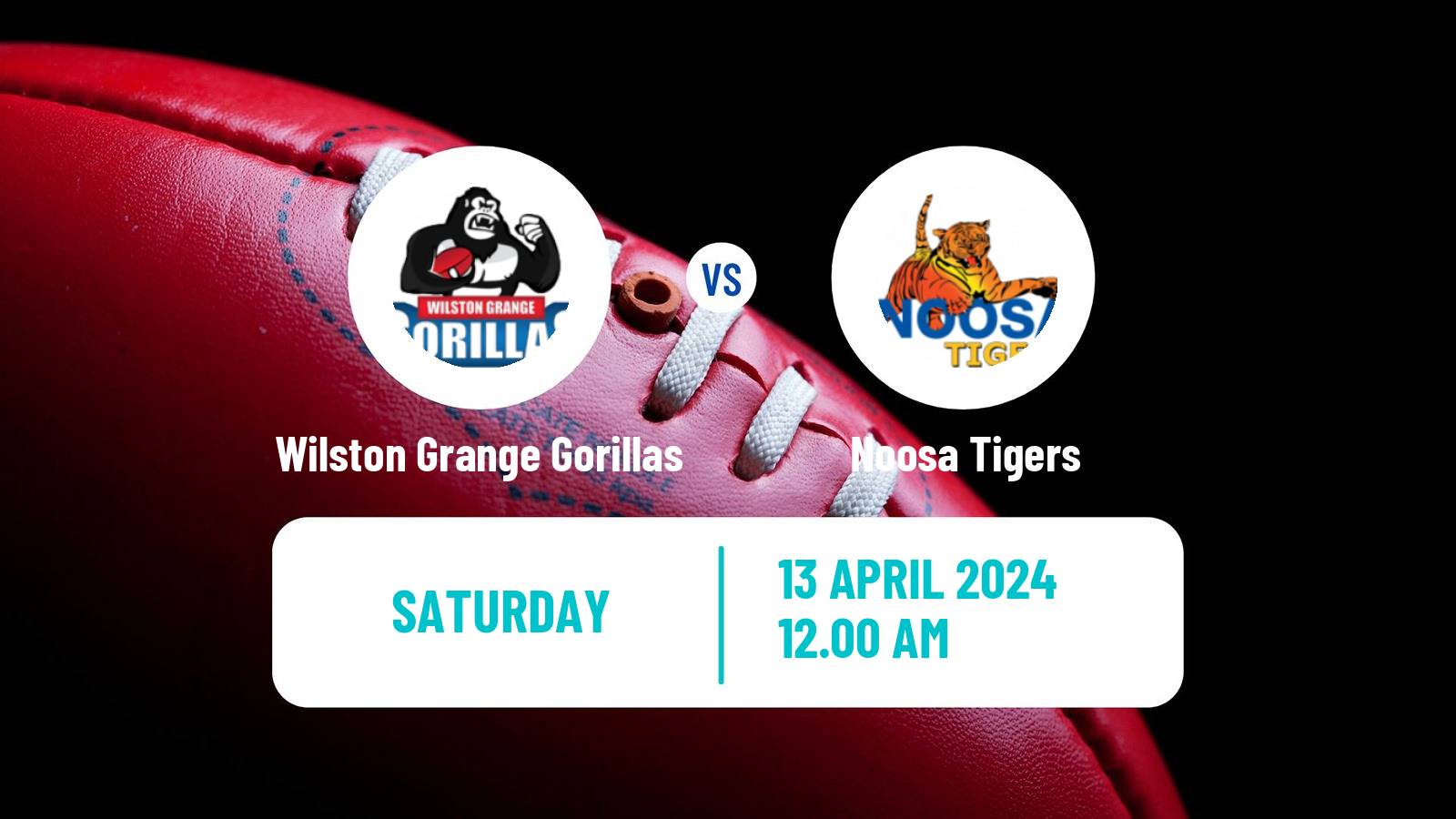 Aussie rules QAFL Wilston Grange Gorillas - Noosa Tigers