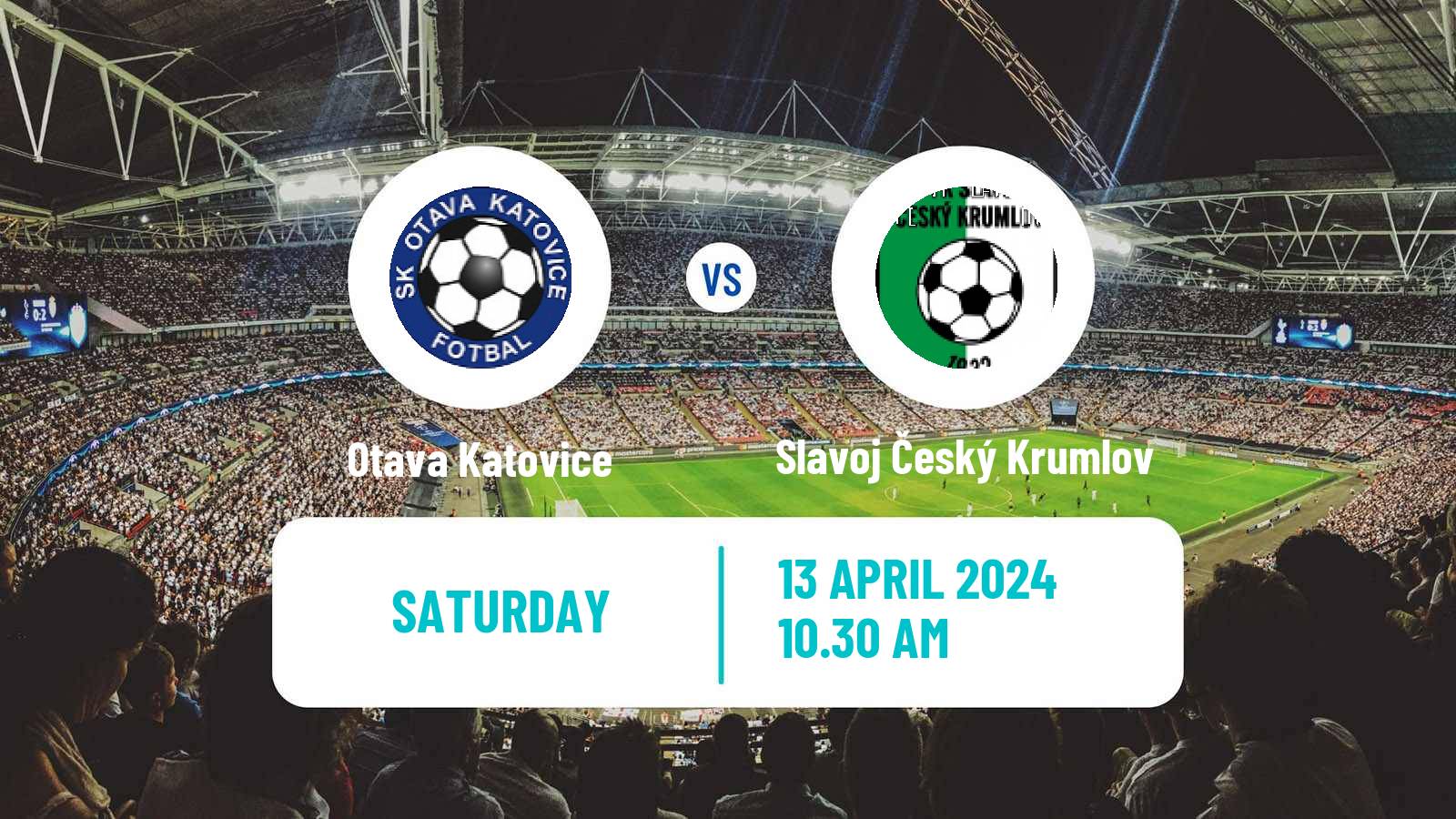 Soccer Czech Division A Otava Katovice - Slavoj Český Krumlov
