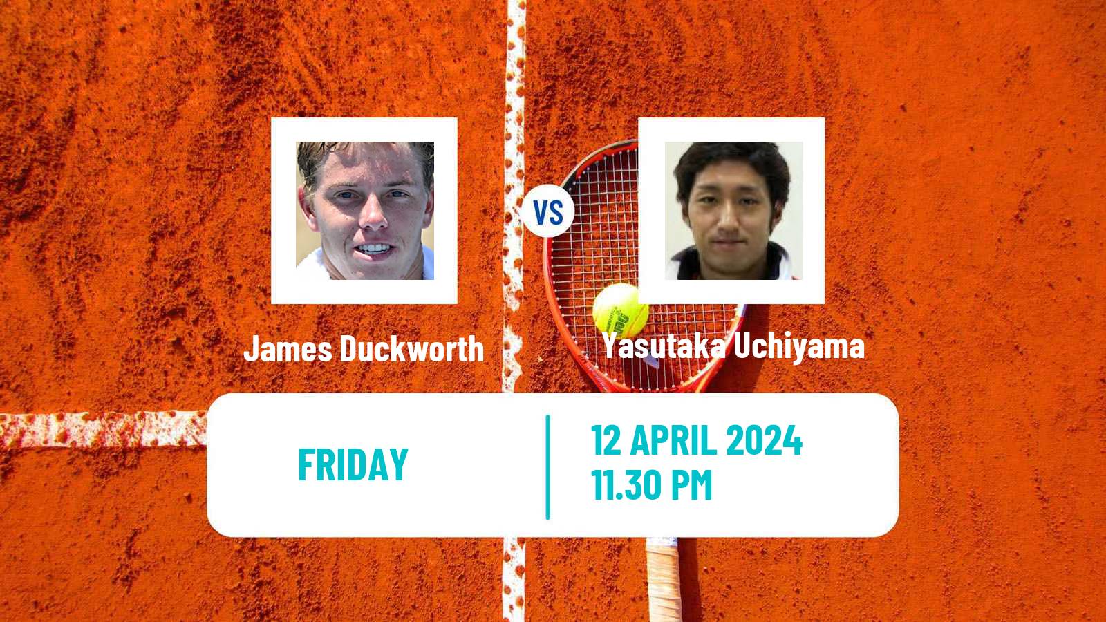 Tennis Busan Challenger Men James Duckworth - Yasutaka Uchiyama