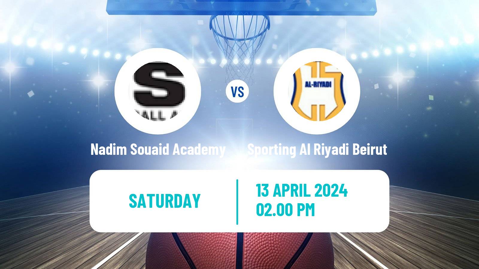 Basketball Lebanese Division 1 Basketball Nadim Souaid Academy - Sporting Al Riyadi Beirut
