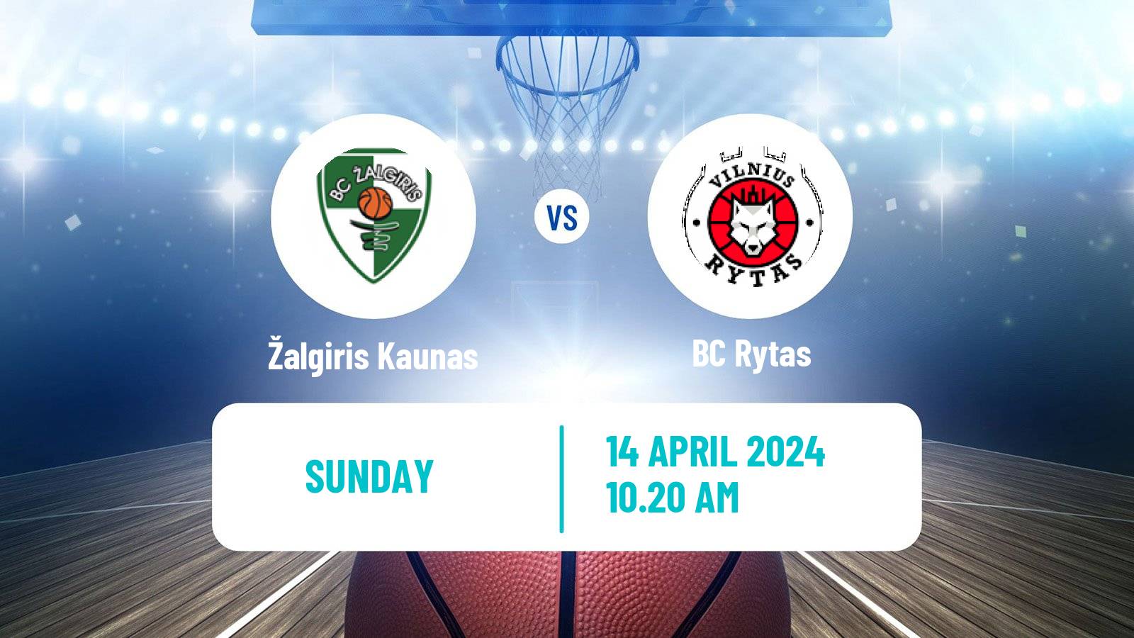 Basketball Lietuvos Krepsinio Lyga Žalgiris Kaunas - Rytas