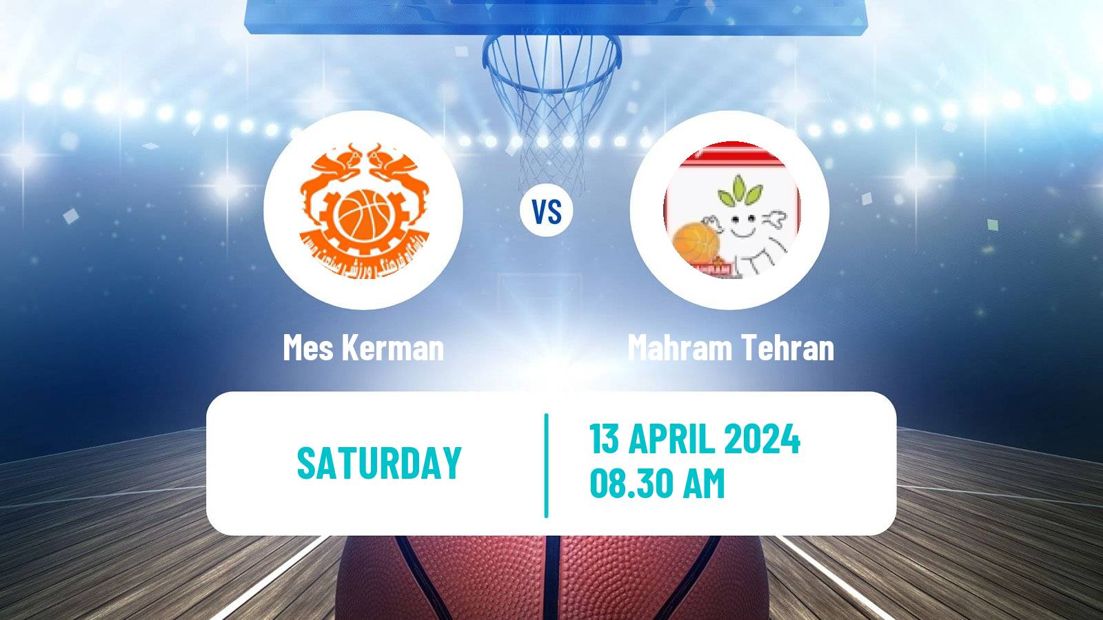 Basketball Iran Super League Basketball Mes Kerman - Mahram Tehran