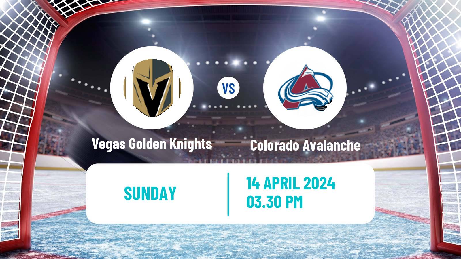 Hockey NHL Vegas Golden Knights - Colorado Avalanche