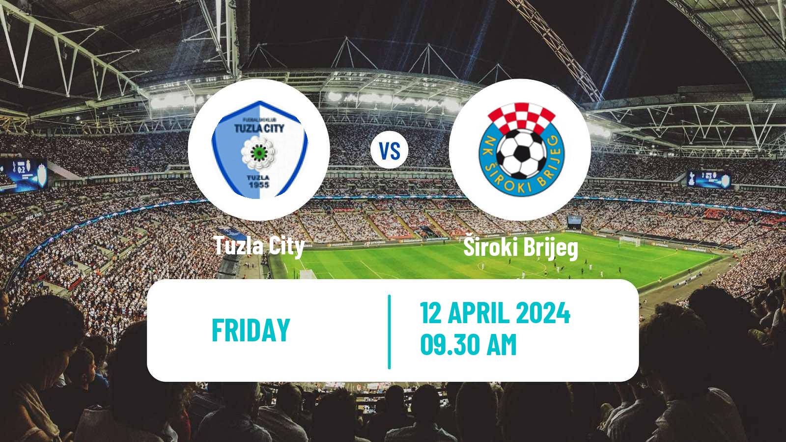 Soccer Bosnian Premier League Tuzla City - Široki Brijeg