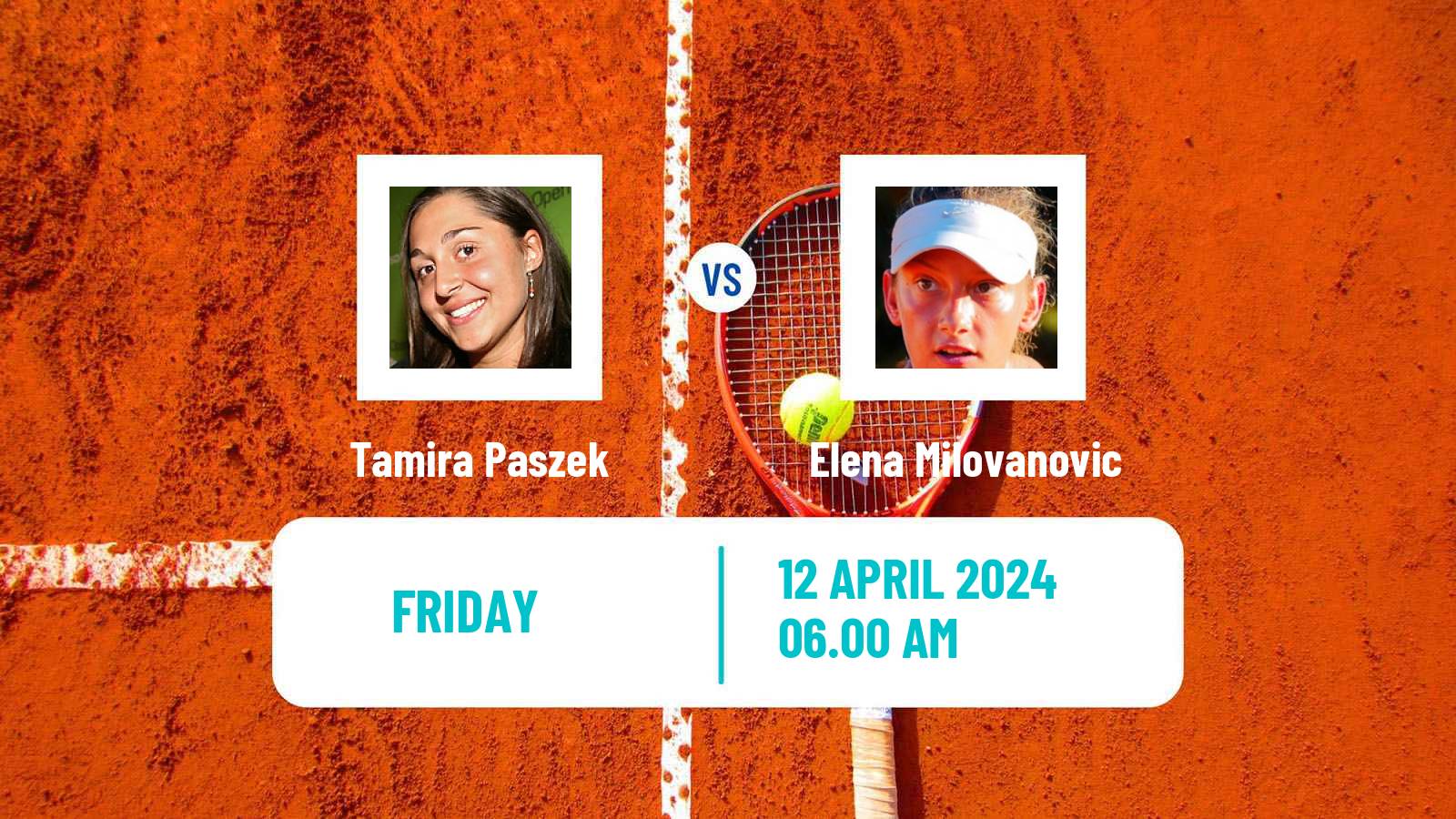 Tennis WTA Billie Jean King Cup Group I Tamira Paszek - Elena Milovanovic