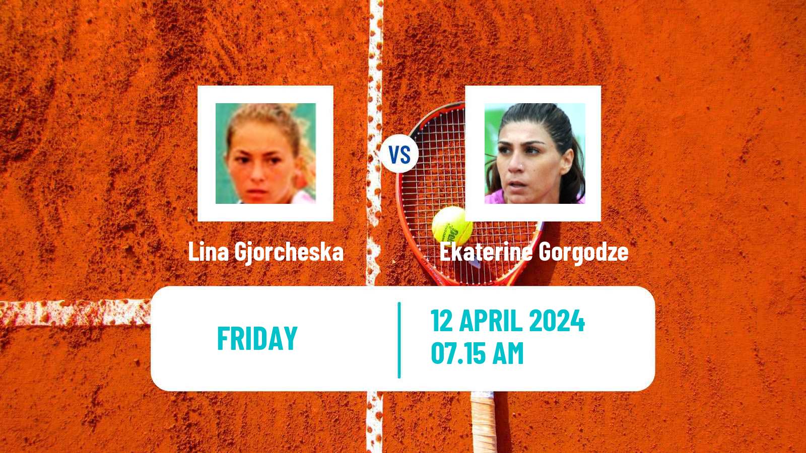 Tennis WTA Billie Jean King Cup Group II Lina Gjorcheska - Ekaterine Gorgodze