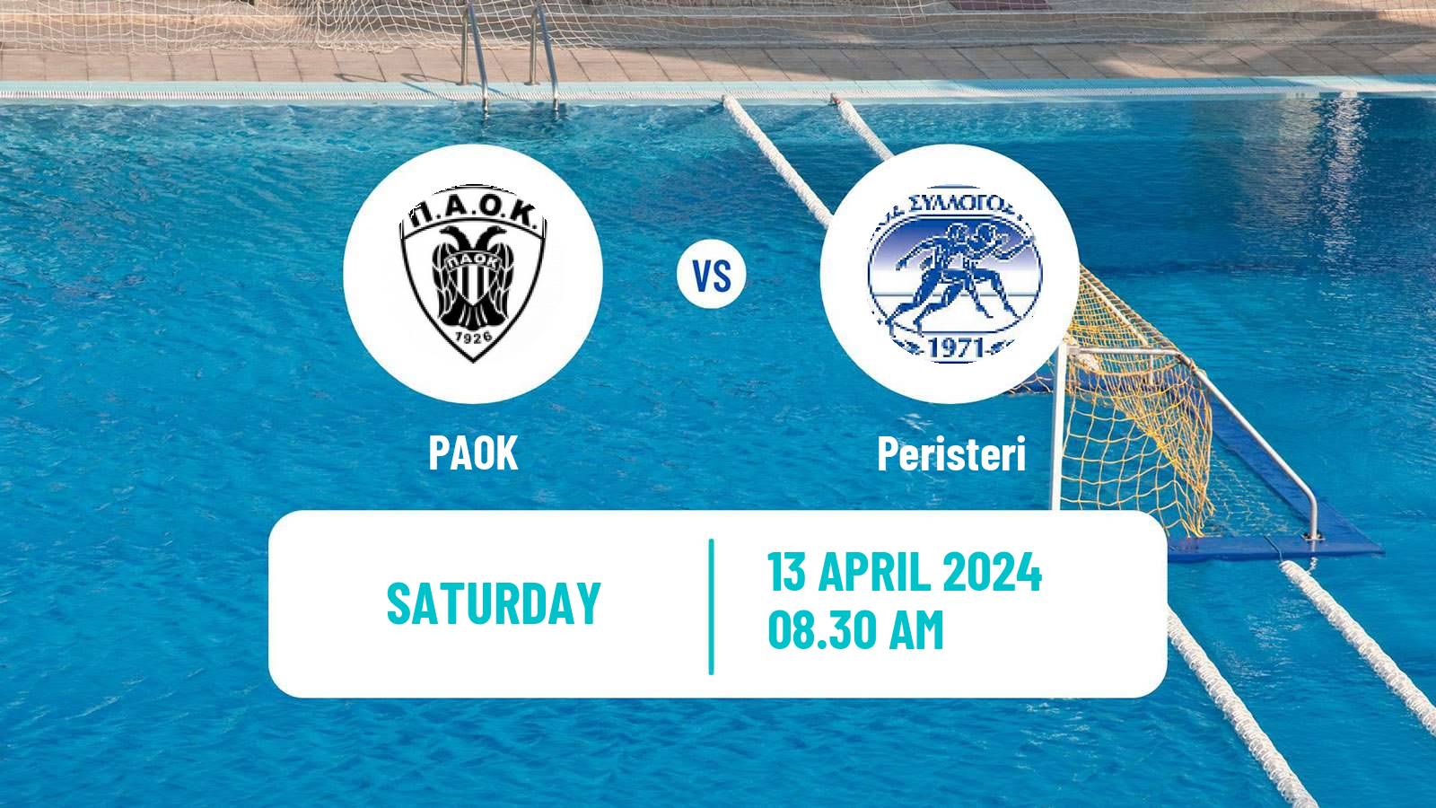 Water polo Greek A1 Water Polo PAOK - Peristeri