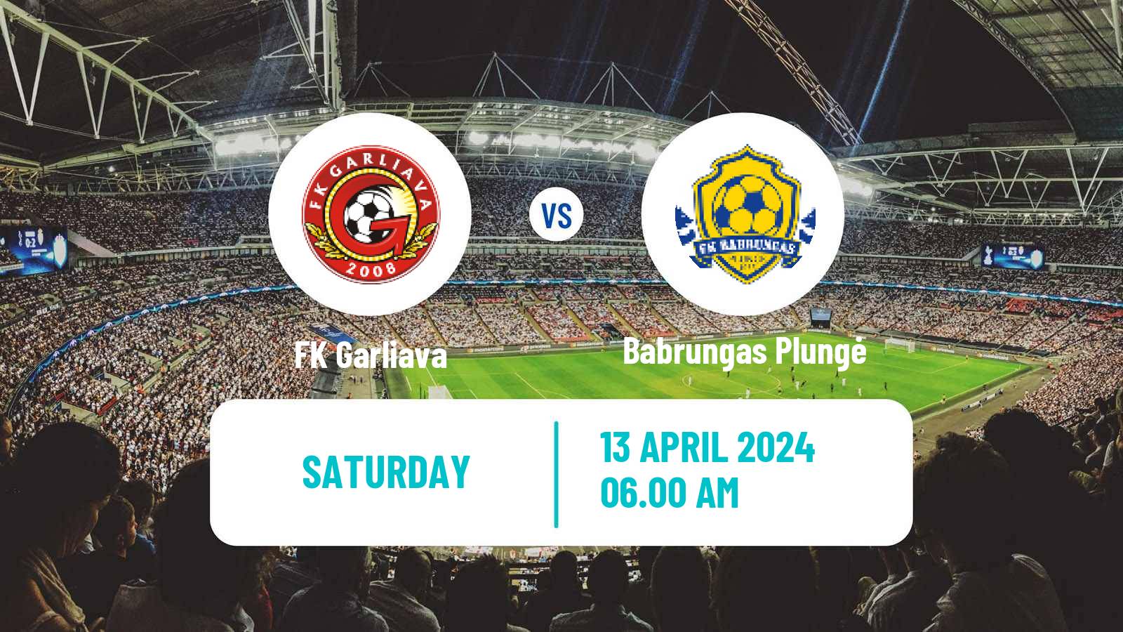 Soccer Lithuanian Division 2 Garliava - Babrungas Plungė