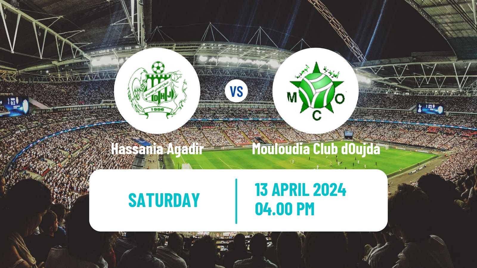 Soccer Moroccan Botola Hassania Agadir - Mouloudia Club dOujda