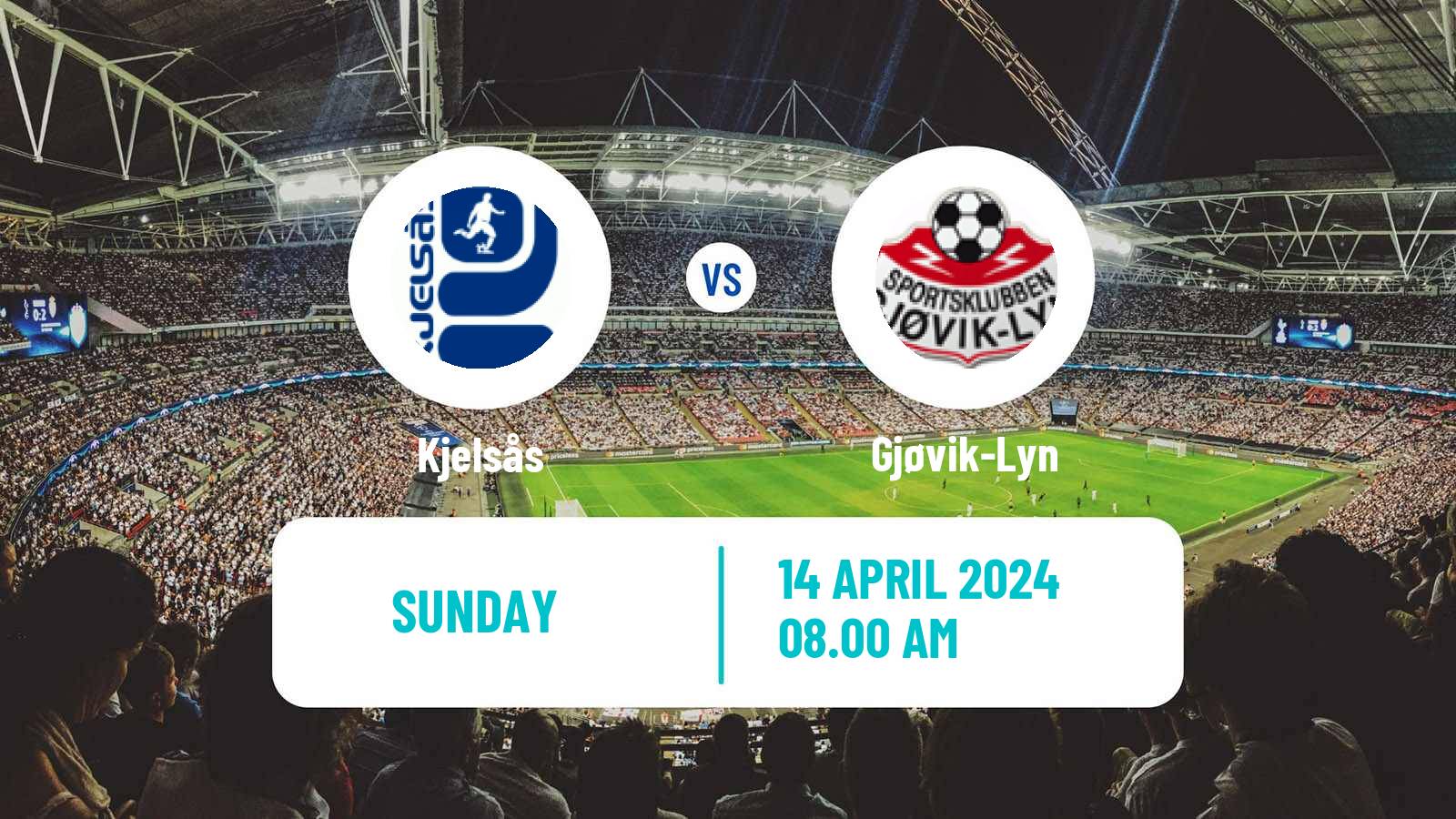 Soccer Norwegian Division 2 - Group 2 Kjelsås - Gjøvik-Lyn