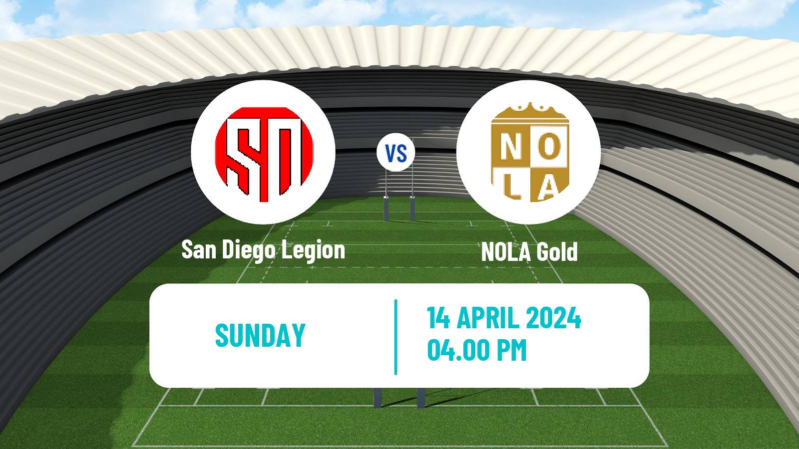 Rugby union USA Major League Rugby San Diego Legion - NOLA Gold