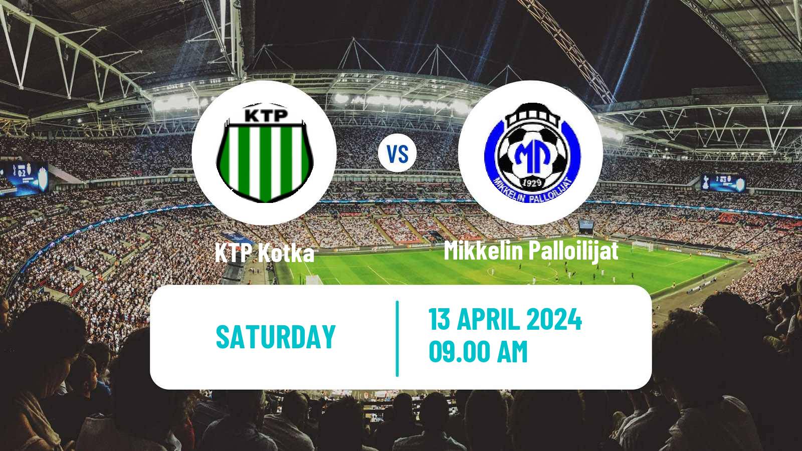 Soccer Finnish Ykkosliiga KTP Kotka - Mikkelin Palloilijat