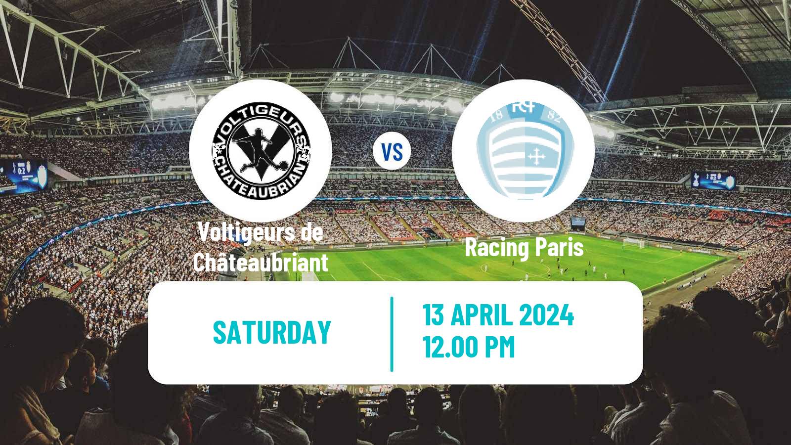 Soccer French National 2 - Group C Voltigeurs de Châteaubriant - Racing Paris