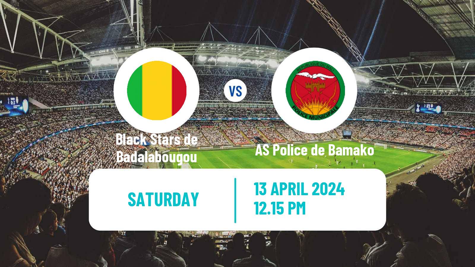 Soccer Malian Première Division Black Stars de Badalabougou - AS Police de Bamako