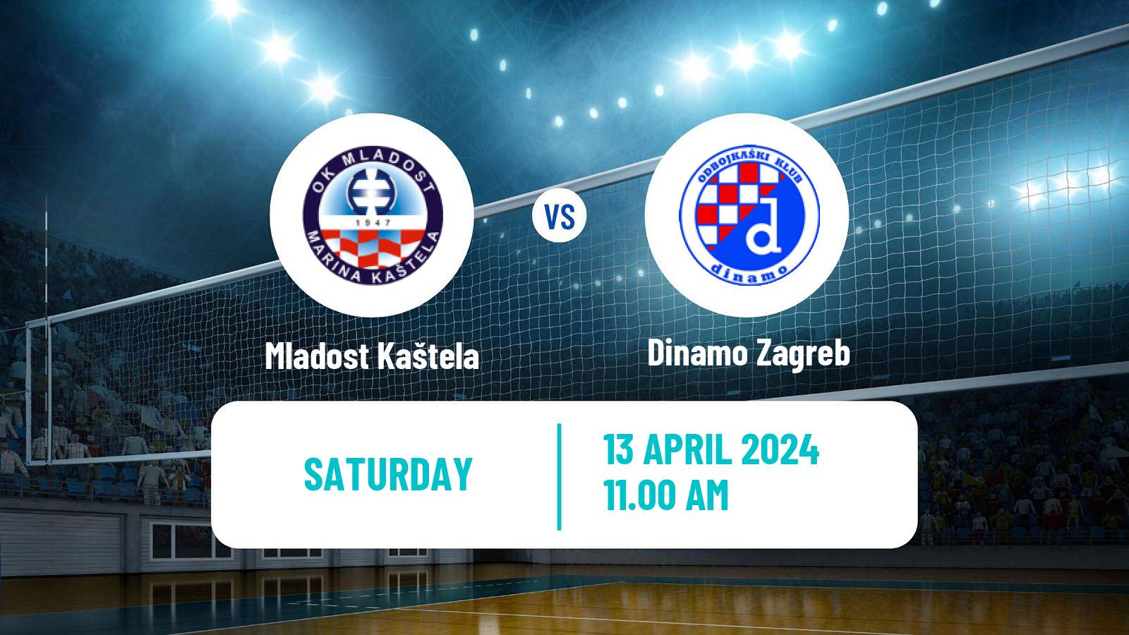 Volleyball Croatian Superliga Volleyball Women Mladost Kaštela - Dinamo Zagreb