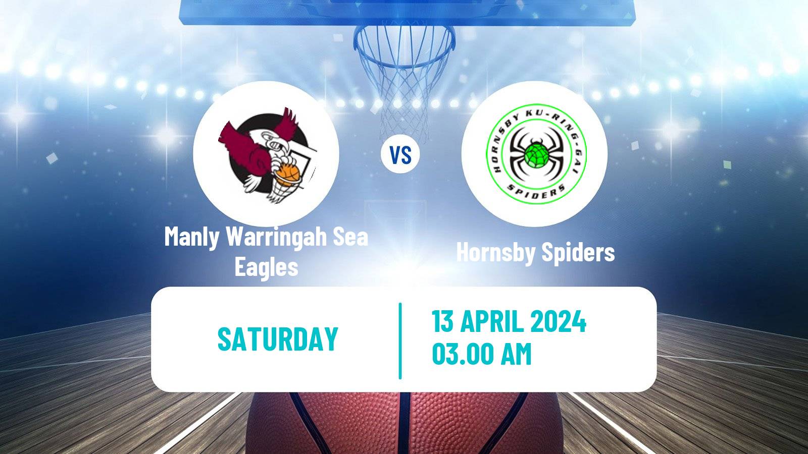 Basketball Australian NBL1 East Manly Warringah Sea Eagles - Hornsby Spiders