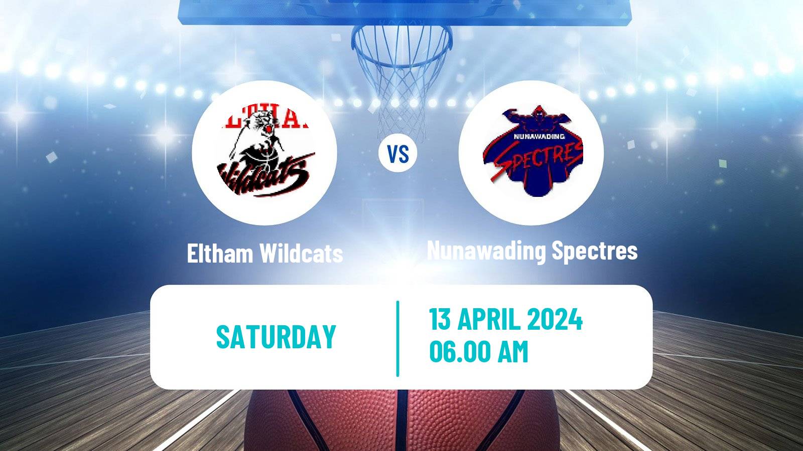 Basketball Australian NBL1 South Eltham Wildcats - Nunawading Spectres