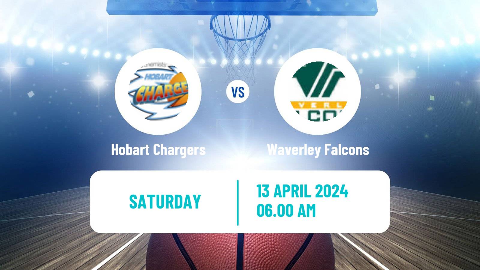 Basketball Australian NBL1 South Hobart Chargers - Waverley Falcons
