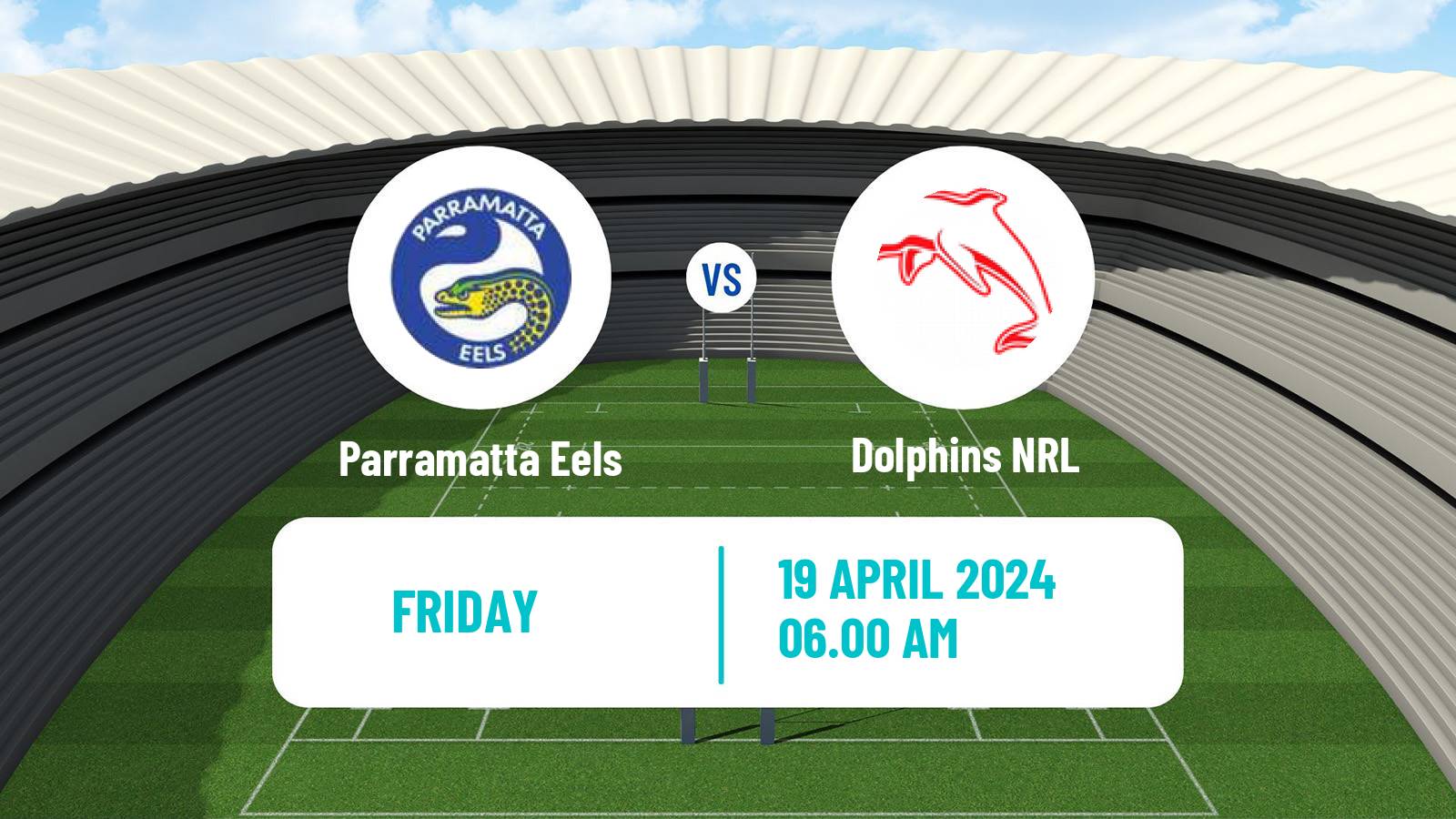 Rugby league Australian NRL Parramatta Eels - Dolphins