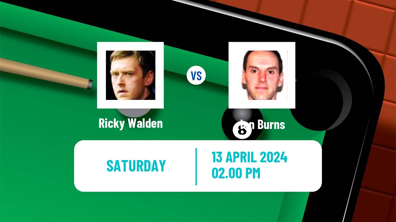 Snooker World Championship Ricky Walden - Ian Burns