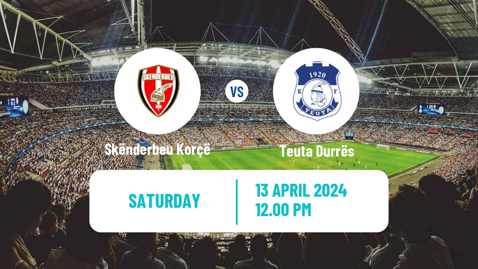 Soccer Albanian Super League Skënderbeu Korçë - Teuta Durrës