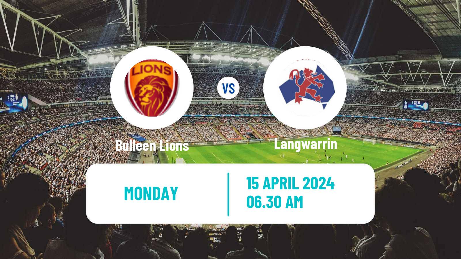 Soccer Australian Victoria Premier League Bulleen Lions - Langwarrin